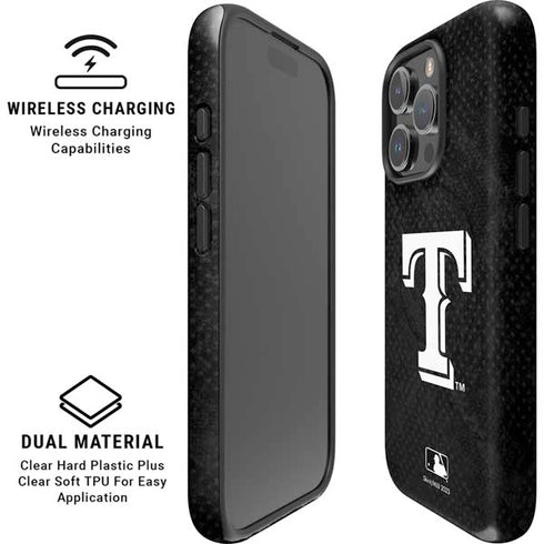 MLB Texas Rangers Jays Dark Wash iPhone 16 Pro Magsafe Impact Case